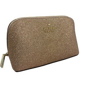 Kate Spade Tinsel Glitter Fabric Small Co Rose Gold